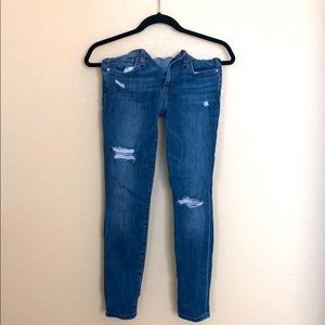 Joe's Medium Wash Distressed Skinny Jeans